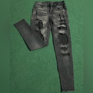 Kancan Black Distressed Skinny Jeans new